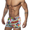 Funny Cartoon Printed Boxer Swimming Trunks Men