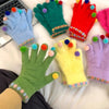 Korean Ins Open Finger Touch Screen Female Student Cycling Gloves