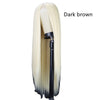 Black Long Straight Center Point Natural And Lifelike Headgear Temperament Non-marking Chemical Fiber