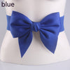 Women's Dress Bow Stretch Wide Belt