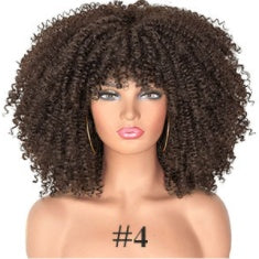 12 Inch African Black Short Curly Hair Wig