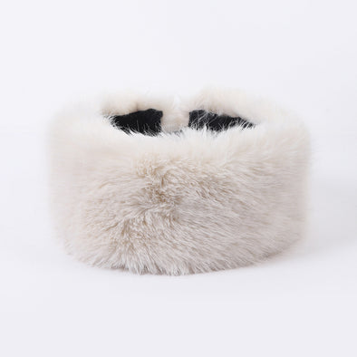 Fur Ball Woolen Cap Autumn And Winter Imitation Fur Thickened Hat