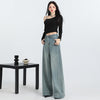 Spring New Straight Pants Mopping Jeans Trousers Lengthened